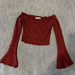 Long sleeve crop top